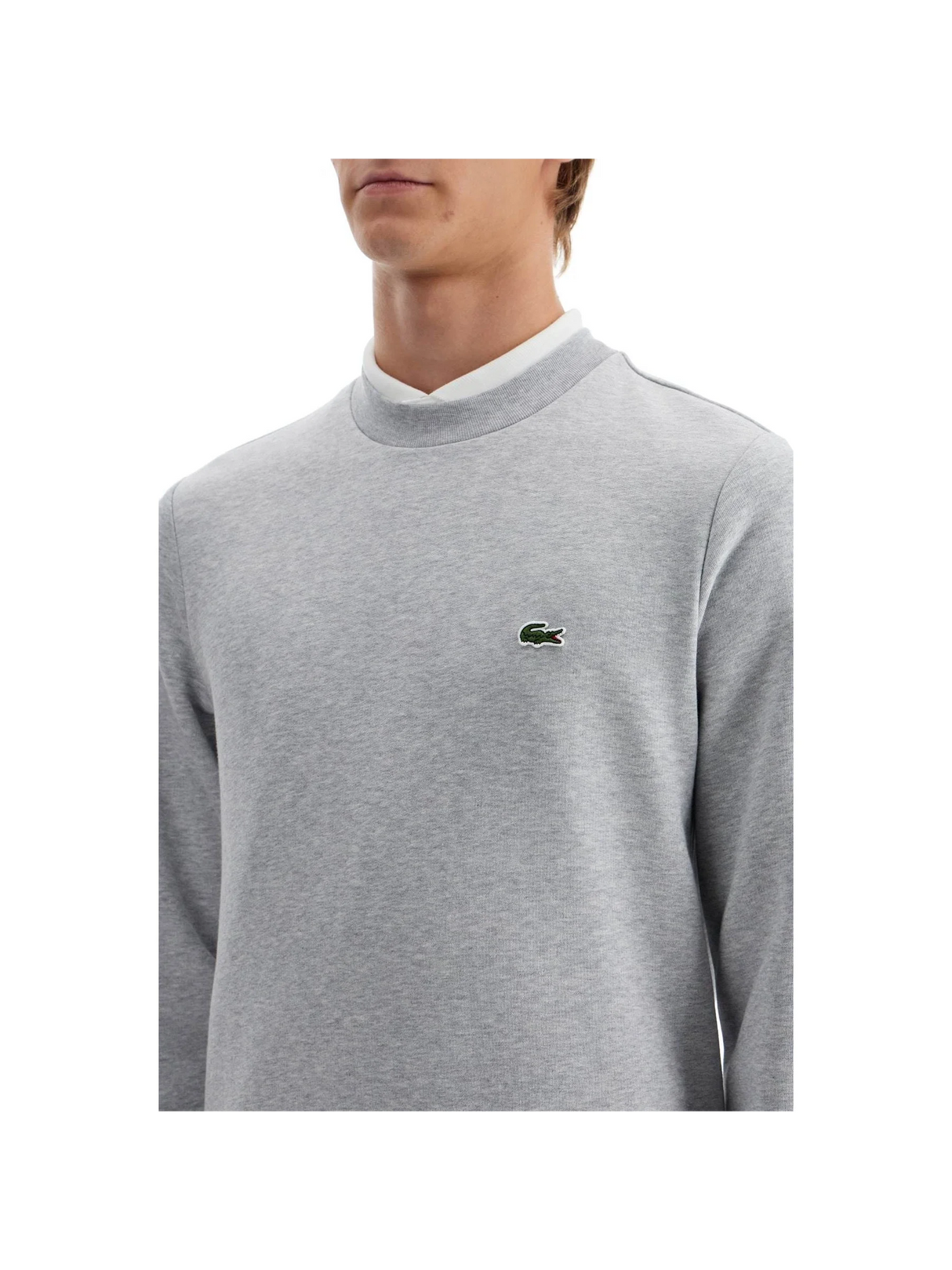 LACOSTE-Classic Fit Crewneck Sweatshirt -JOHN JULIA.