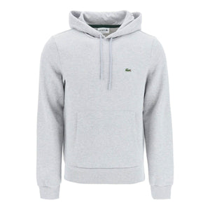 LACOSTE-Cotton Jersey Hoodie -JOHN JULIA.