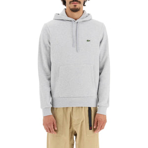 LACOSTE-Cotton Jersey Hoodie -JOHN JULIA.