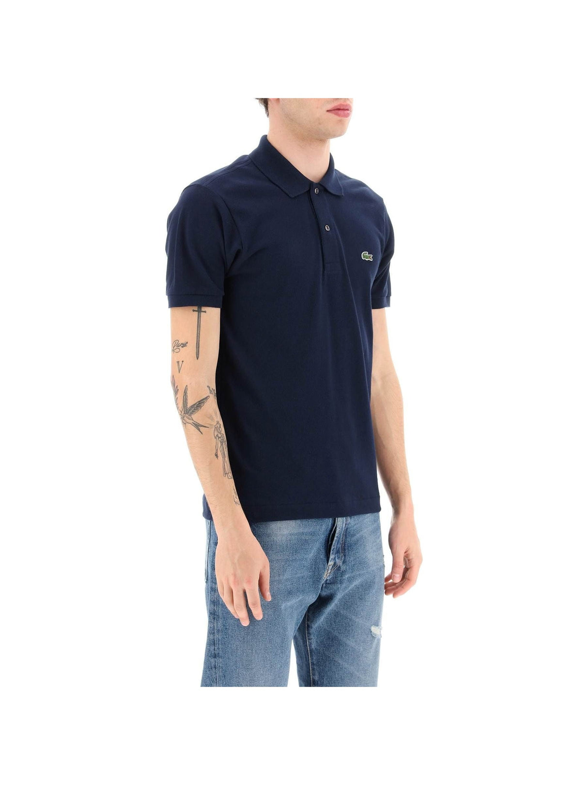 LACOSTE-Cotton Piquet Polo -JOHN JULIA.