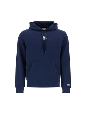 LACOSTE-Hooded Sweatshirt With Logo Print-JOHN JULIA