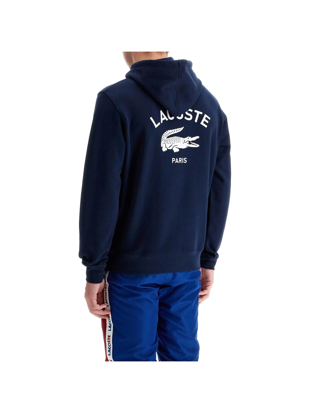 LACOSTE-Hooded Sweatshirt With Logo Print-JOHN JULIA