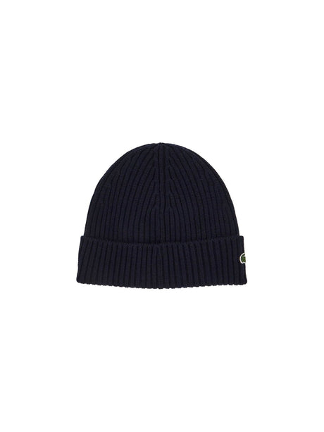 Ribbed Wool Beanie Hat