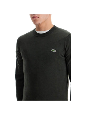 Wool Blend Crewneck Sweater-Lacoste-JOHN JULIA