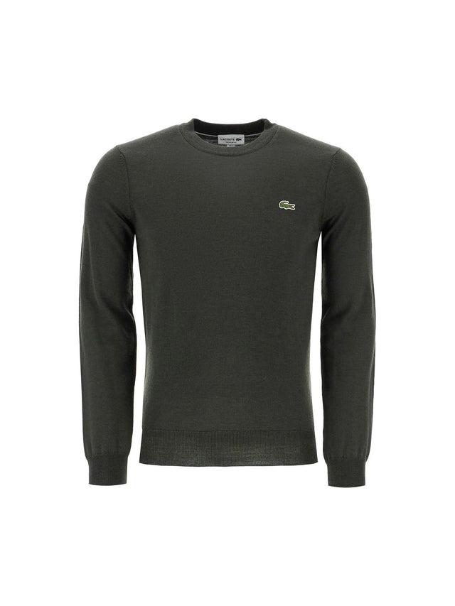 Wool Blend Crewneck Sweater-Lacoste-JOHN JULIA