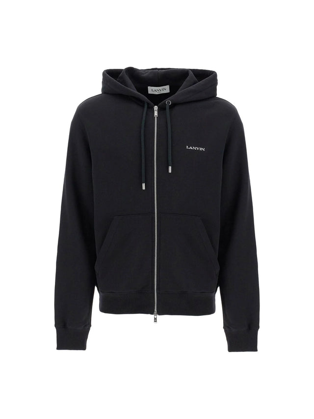 LANVIN-Archives Print Zipped Hoodie -JOHN JULIA.