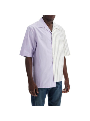 LANVIN-Asymmetric Cotton Bowling Shirt -JOHN JULIA.