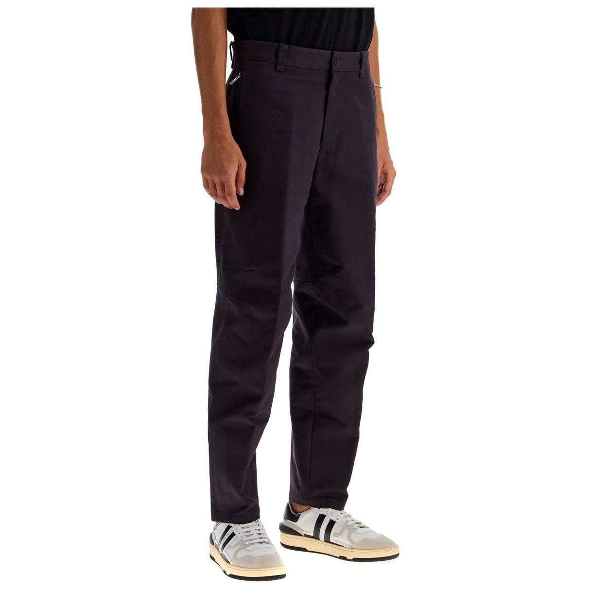 LANVIN-Biker Cotton Gabardine Trousers -JOHN JULIA.