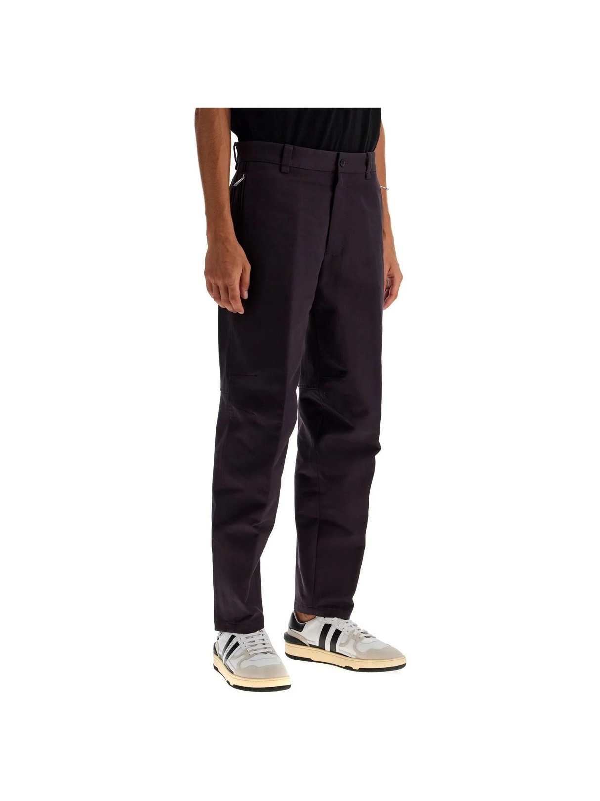 LANVIN-Biker Cotton Gabardine Trousers -JOHN JULIA.