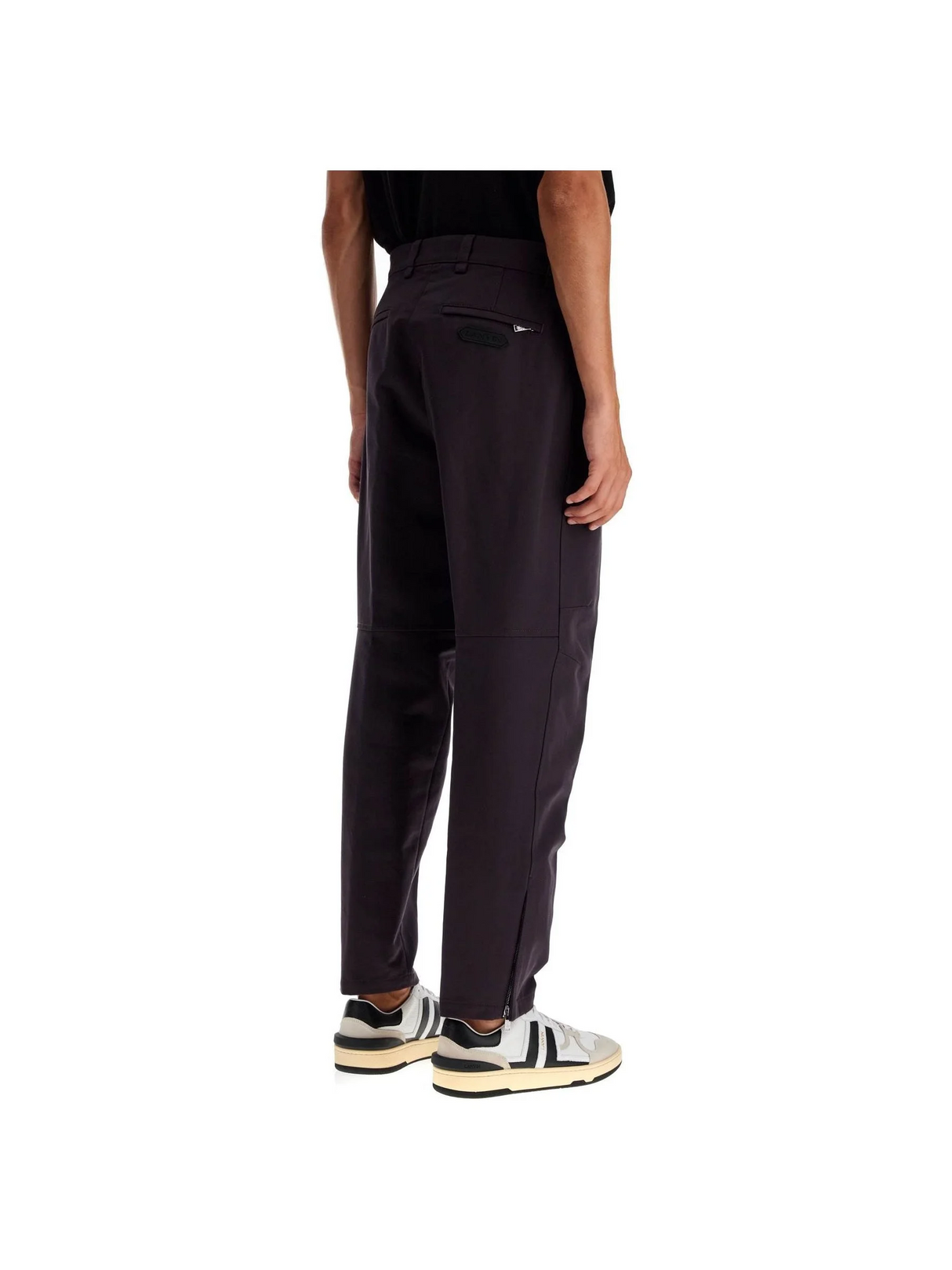 LANVIN-Biker Cotton Gabardine Trousers -JOHN JULIA.