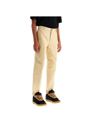 LANVIN-Biker Cotton Gabardine Trousers -JOHN JULIA.