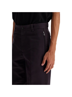 LANVIN-Biker Cotton Gabardine Trousers -JOHN JULIA.