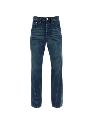 LANVIN-Cotton Denim Jeans Twisted Seams-JOHN JULIA