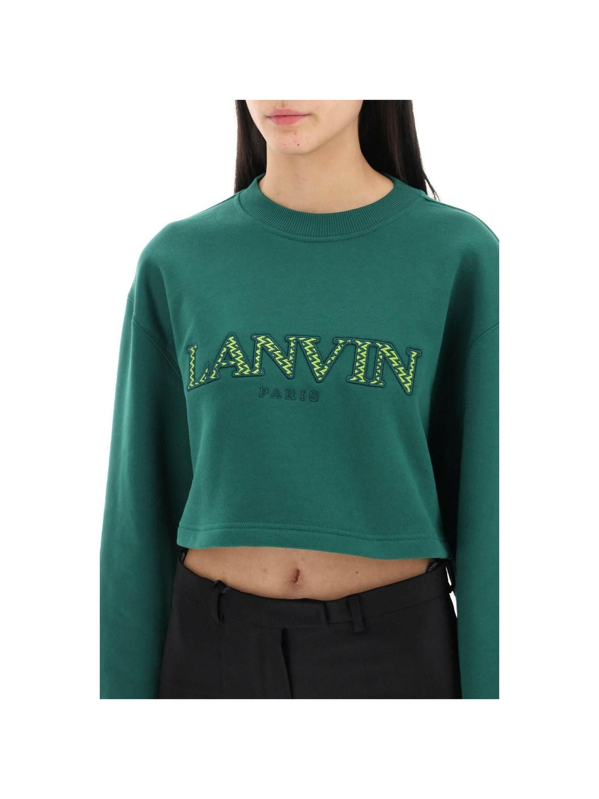 LANVIN-Cropped Sweatshirt-JOHN JULIA