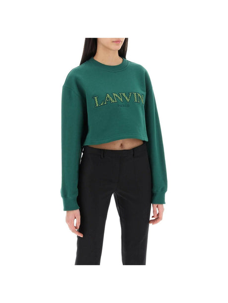 LANVIN-Cropped Sweatshirt-JOHN JULIA