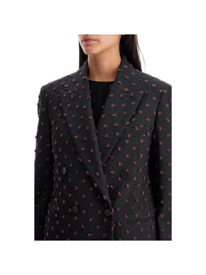 Double-Breasted Plumetis Blazer - Women > Clothing > Jackets and Blazers > Blazers and gilets