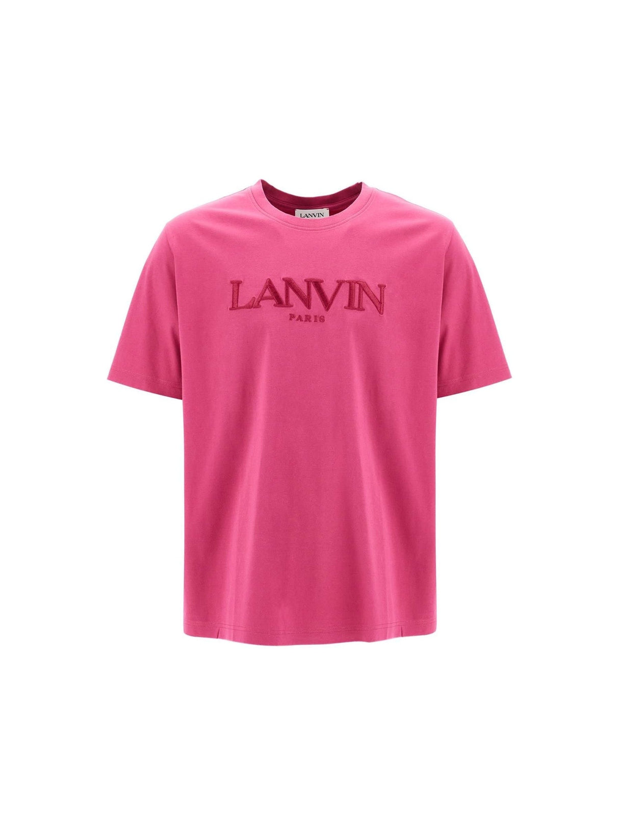 LANVIN-Embroidered Logo T-Shirt-JOHN JULIA