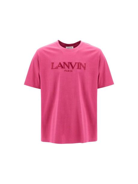 LANVIN-Embroidered Logo T-Shirt-JOHN JULIA