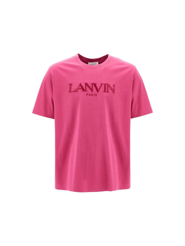 LANVIN-Embroidered Logo T-Shirt-JOHN JULIA