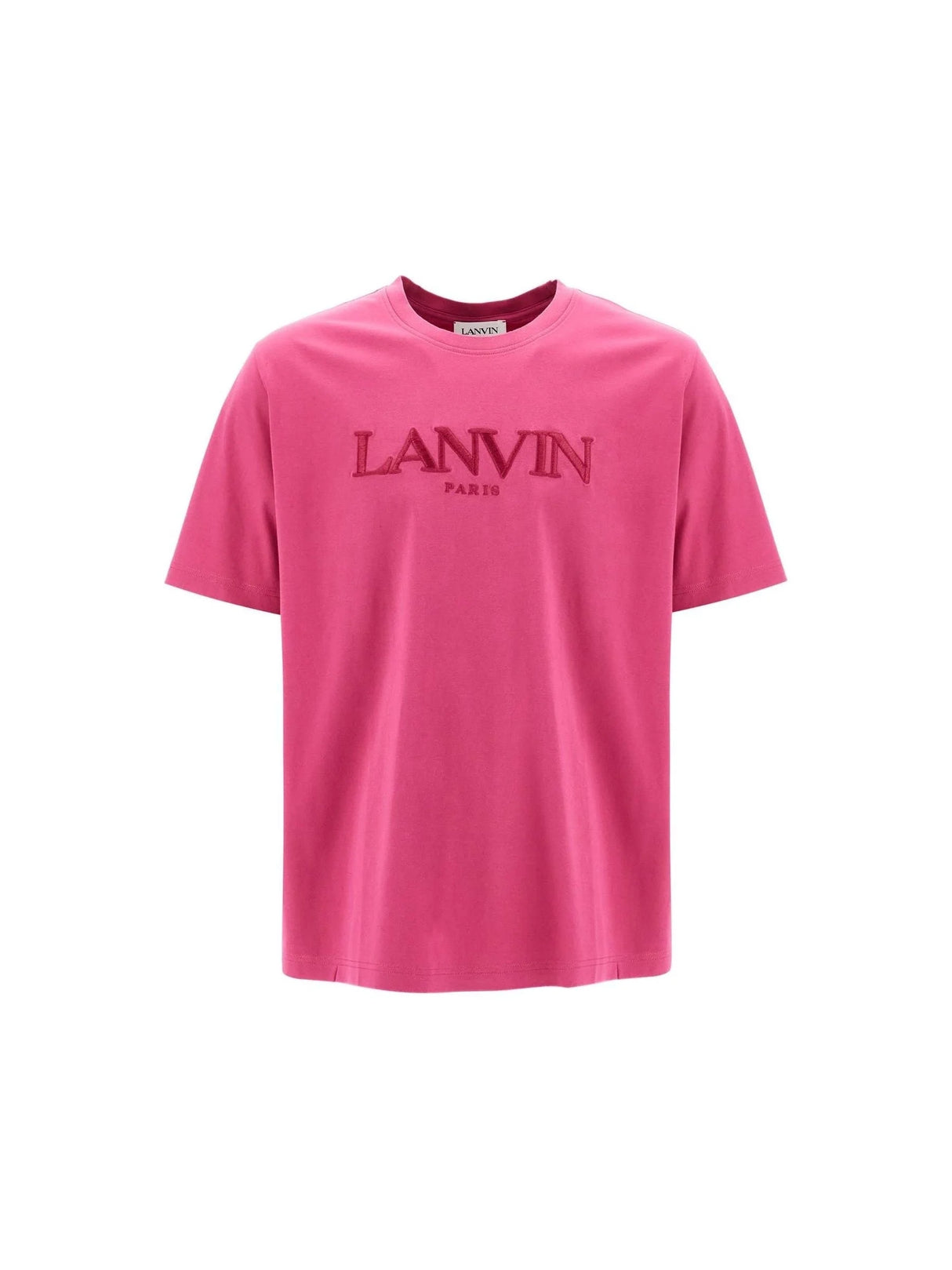 LANVIN-Embroidered Logo T-Shirt-JOHN JULIA