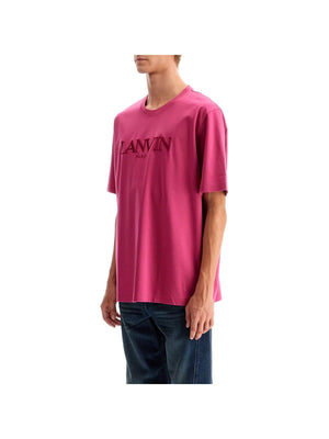 LANVIN-Embroidered Logo T-Shirt-JOHN JULIA