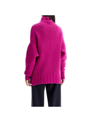 LANVIN-High Neck Wool Sweater -JOHN JULIA.