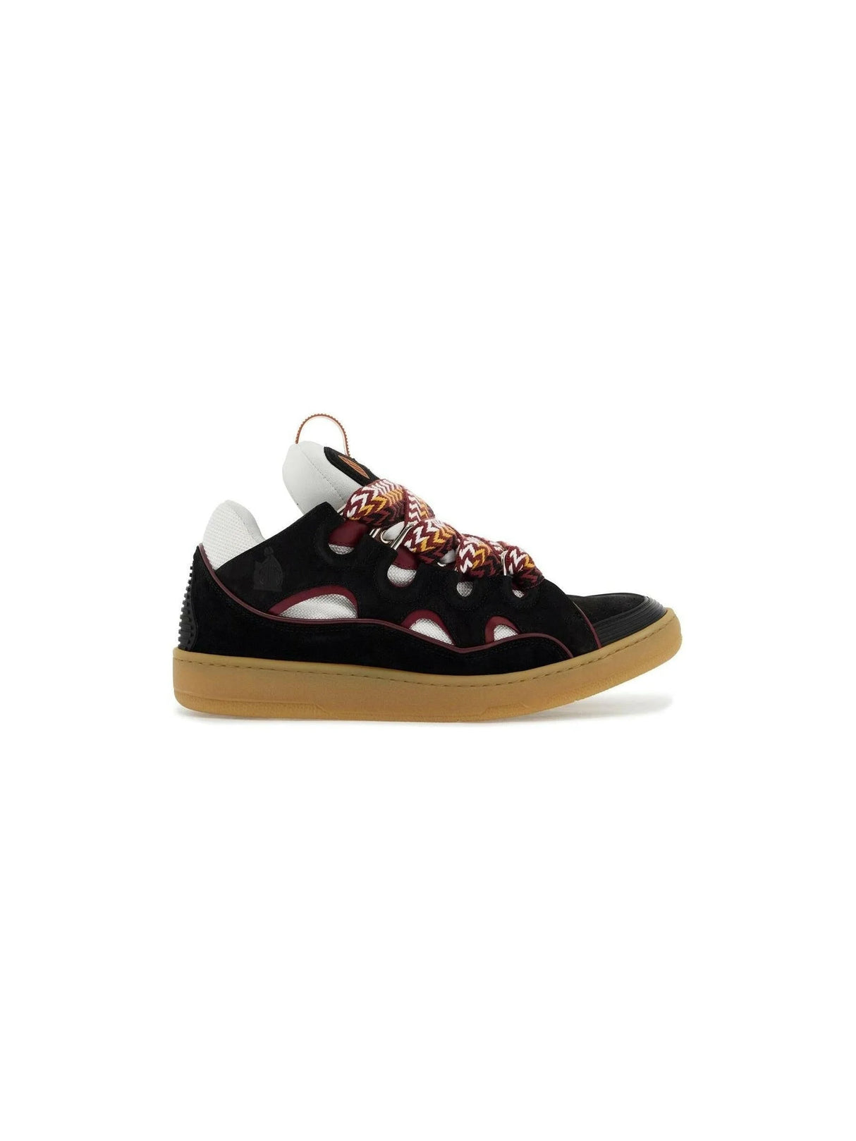 Leather Curb Sneakers-LANVIN-JOHN JULIA