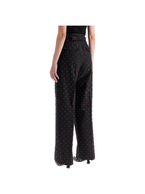 Wide Plumetis Trousers