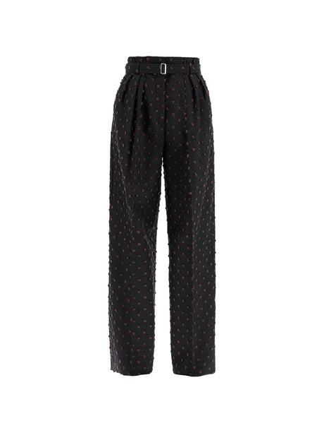 Wide Plumetis Trousers