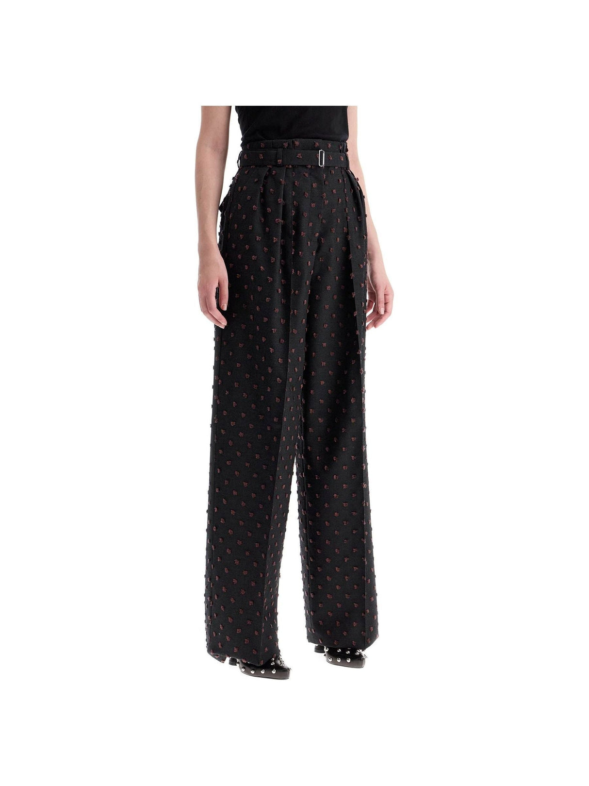 Wide Plumetis Trousers