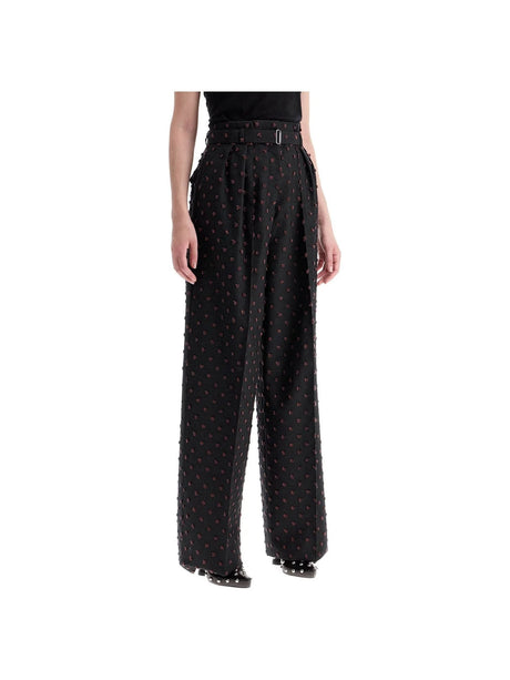 Wide Plumetis Trousers