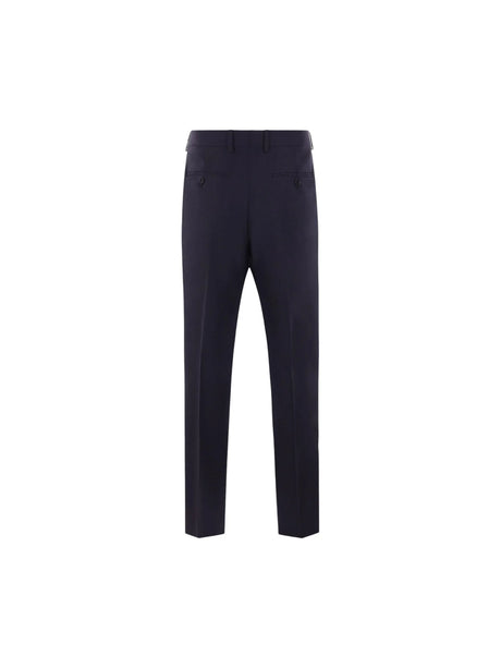 Attitude Drop Wool Regular Fit Pants-LARDINI-JOHN JULIA