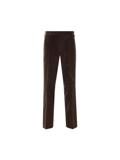 Corduroy Tailored Trousers-Lardini-JOHN JULIA