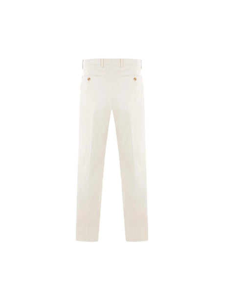 Gabardine Darted Trousers-LARDINI-JOHN JULIA