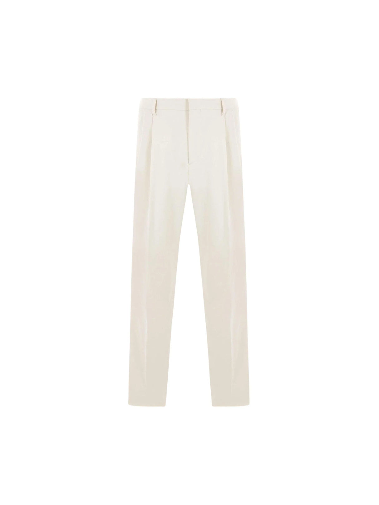 Gabardine Darted Trousers-LARDINI-JOHN JULIA