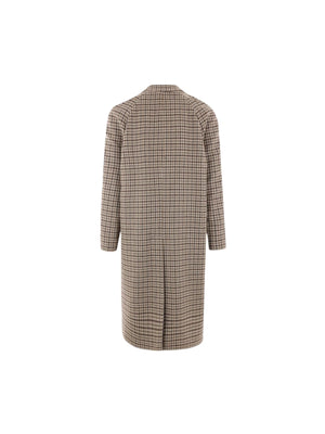 Houndstooth Wool Cashmere Coat-Lardini-JOHN JULIA