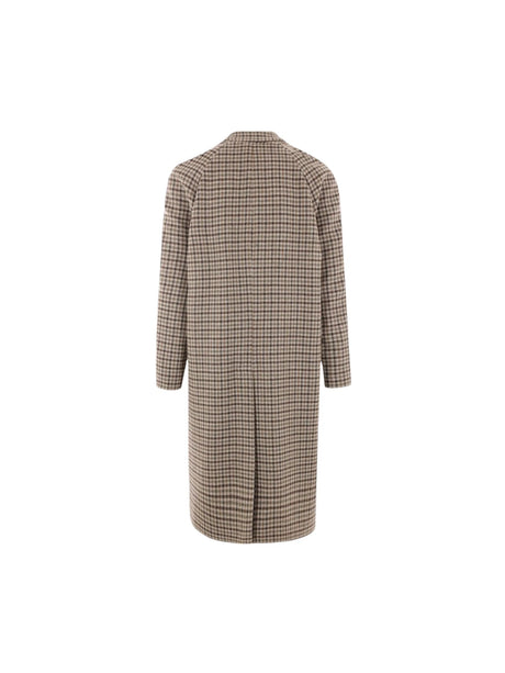 Houndstooth Wool and Cashmere Coat-LARDINI-JOHN JULIA