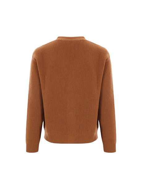 Ribbed Wool and Cashmere Cardigan-LARDINI-JOHN JULIA