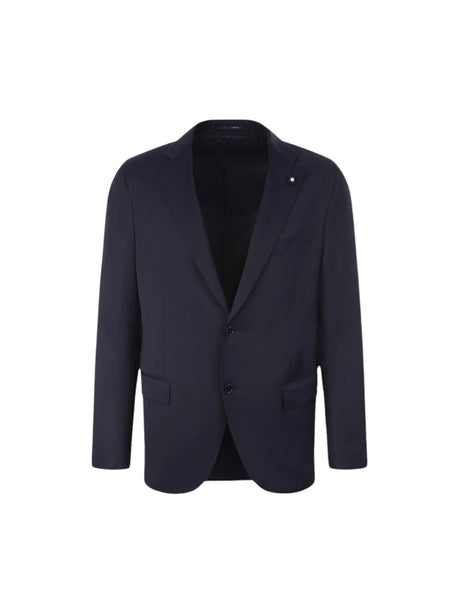 Single-breasted Wool Blend Jacket-LARDINI-JOHN JULIA