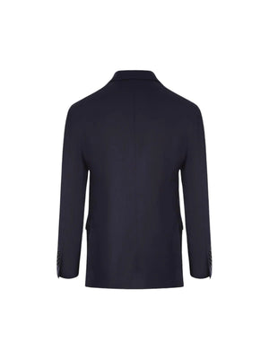 Single-breasted Wool Blend Jacket-LARDINI-JOHN JULIA