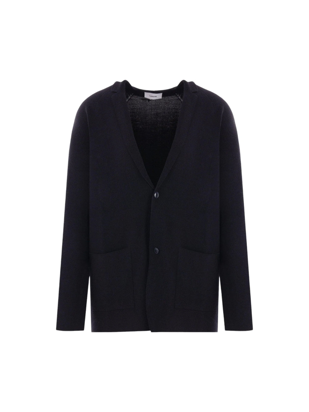 Single-Breasted Wool Silk Cashmere Jacket-LARDINI-JOHN JULIA