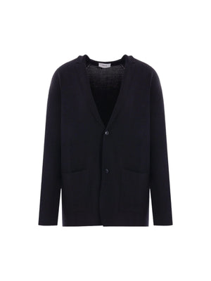 Single-Breasted Wool Silk Cashmere Jacket-LARDINI-JOHN JULIA