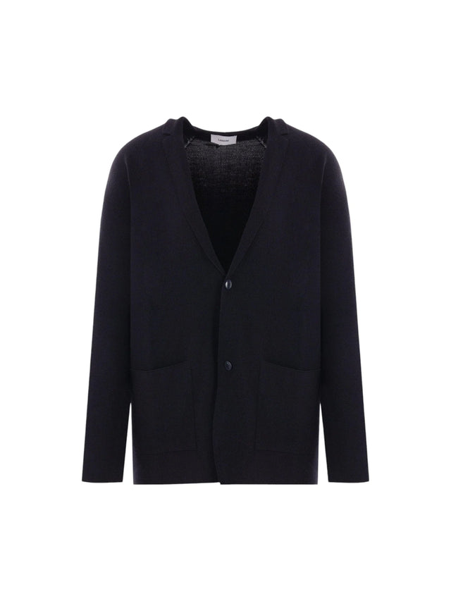 Single-Breasted Wool Silk Cashmere Jacket-LARDINI-JOHN JULIA