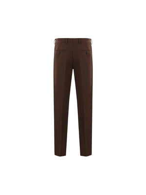 Wool Darted Trousers-LARDINI-JOHN JULIA