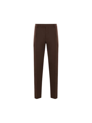 Wool Darted Trousers-LARDINI-JOHN JULIA