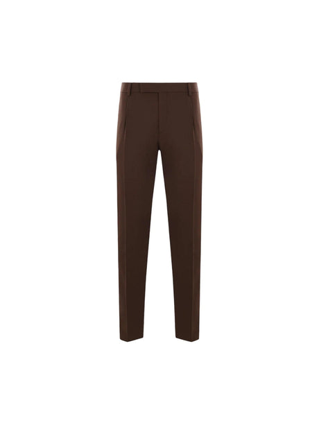 Wool Darted Trousers-LARDINI-JOHN JULIA