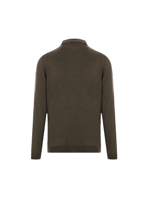 Wool Polo Sweater-LARDINI-JOHN JULIA