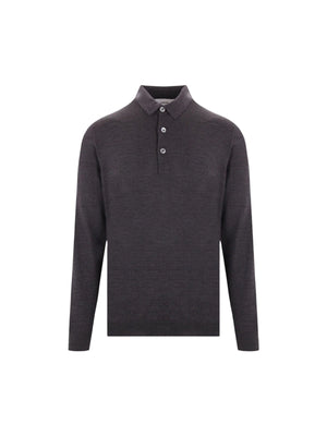 LARDINI-Wool Polo Sweater-JOHN JULIA