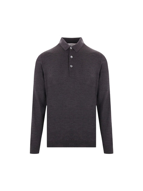 LARDINI-Wool Polo Sweater-JOHN JULIA