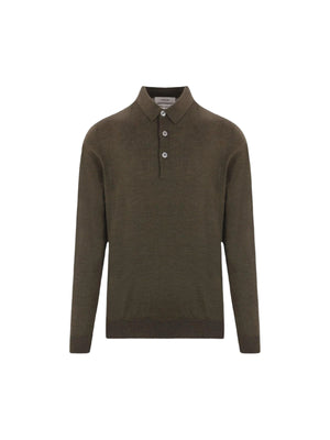 Wool Polo Sweater-LARDINI-JOHN JULIA